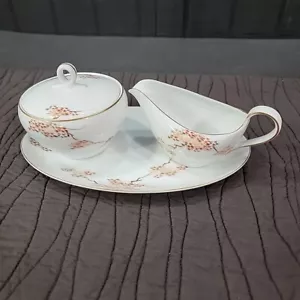Fukagawa Arita Cream Sugar Set 905 Maple Leaf Bowl Pitcher Display Plate China - Picture 1 of 24