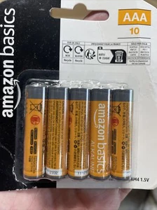 Amazon Basics 10 Pack AAA High-Performance Alkaline Batteries, 10-Year Shelf Lif - Picture 1 of 1