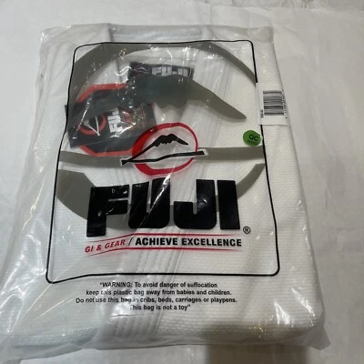 New Fuji Sports Mens Brazilian Jiu Jitsu Gi Jiu-Jitsu BJJ  White 7000- A3 - Image 1 of 4