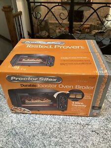 Toaster Oven Broiler 4 Slice Capacity, New in Box, Proctor Silex