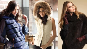 New Sherri Cassin IvoryPufferVest Sexy Jacket Waterres DetachHood RealFur XS$600 - Picture 1 of 12