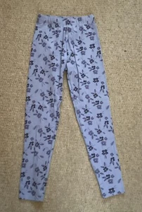 Nutmeg Girls Blue Floral Adjustable Waist Leggings. 9-10 Years. NEW - Picture 1 of 5