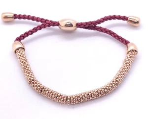 LINKS OF LONDON Effervescence XS Kordel Armband Rot Rosegold Vermeil UVP210 - Bild 1 von 3