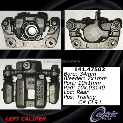 For Subaru Loyale 1990 Centric Rear Right Brake Caliper TCP - Image 1 of 2
