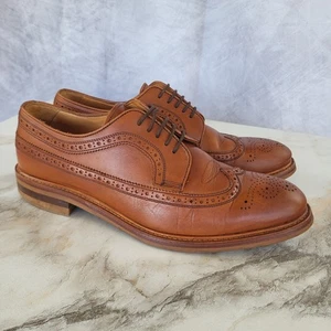 Banana Republic Longwing Budapester Oxford-Schuhe Herren Größe 11,5 hellbraun - Bild 1 von 17