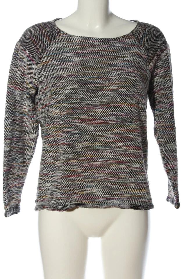 VOLCOM Rundhalspullover Damen Pullover Gr. DE 40 weiß-schwarz-pink Casual-Look - Bild 1 von 4