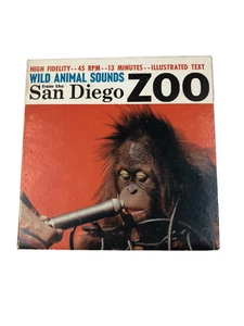 Wild Animal Sounds From The San Diego Zoo 1959 by George Casey 45 rpm record - Picture 1 of 6