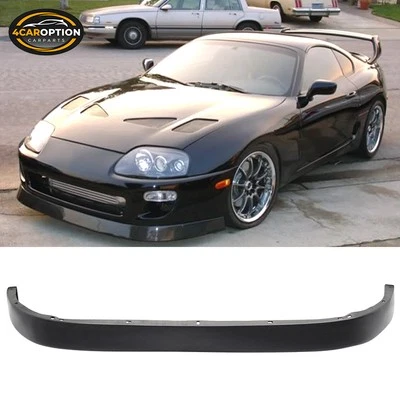 Fits 93-98 Toyota Supra P Style Front Bumper Lip Spoiler Splitter PU Foto 1 de 4