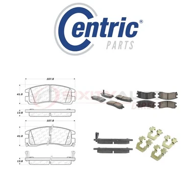 Centric Ceramic Disc Brake Pads w Shims for 2002-2004 Pontiac Montana 3.4L ob Foto 1 de 4