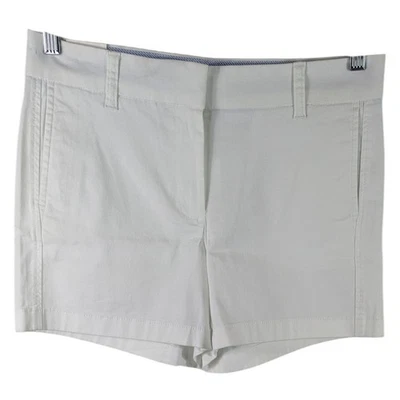 J Crew 4" White Stretch Shorts Womens sz 6 Walking Chino Reimagined Measure 32x4 - Image 1 of 4
