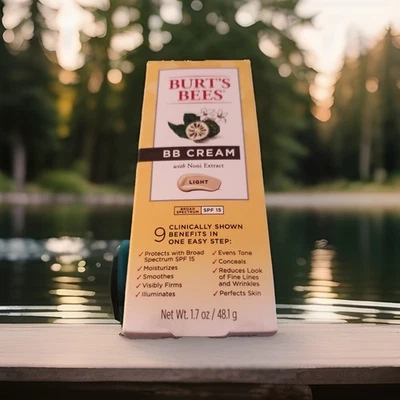 NEW Burt's Bees BB Cream with Noni Extract 1.7 oz SPF 15 ~ Light - Image 1 of 4