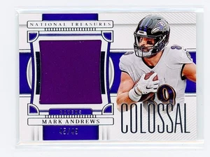 2022 National Treasures MARK ANDREWS COLOSSAL JERSEY PATCH #/49 Baltimore Ravens - Picture 1 of 2