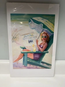Myra Robert's Art Print "Island Sun", Signed, Limited Edition - Picture 1 of 7