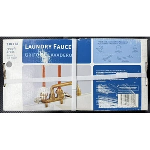 Neu Glacier Bay Wäschearmatur 238 178 2 Griff grobes Messing ungeöffnet - Bild 1 von 5