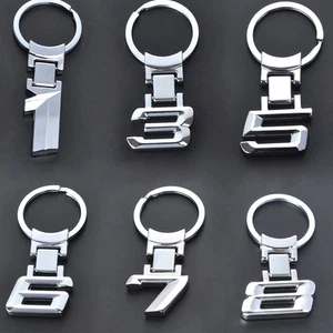 Silver Car Keychain Keyring Men Key Chain Ring Logo For BMW 1 3 5 6 7 8 X Series - Bild 1 von 19