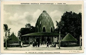 CP 75 PARIS - Exposition Coloniale Internationale 1931 - Pavillon A.E.F. - Picture 1 of 1