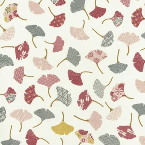 Textiles franceses HOJAS DE GINKGO tela 100% algodón 160 cm de ancho - por medio metro - Imagen 1 de 2