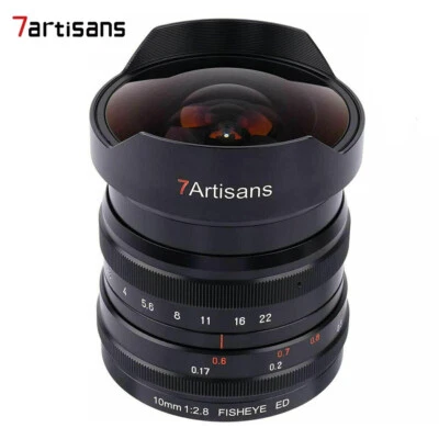 7artisans 10mm F2.8 Lens Manual Focus Fisheye Lens for Canon Nikon Sony Leica L - Image 1 of 4