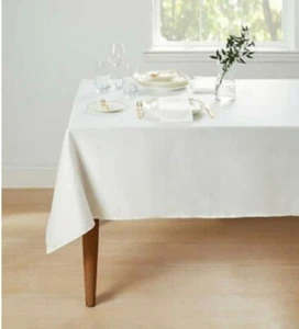 Olivia & Oliver 70x120 Inch Madison Tablecloth in White. For Oblong/Oval Tables - Picture 1 of 6