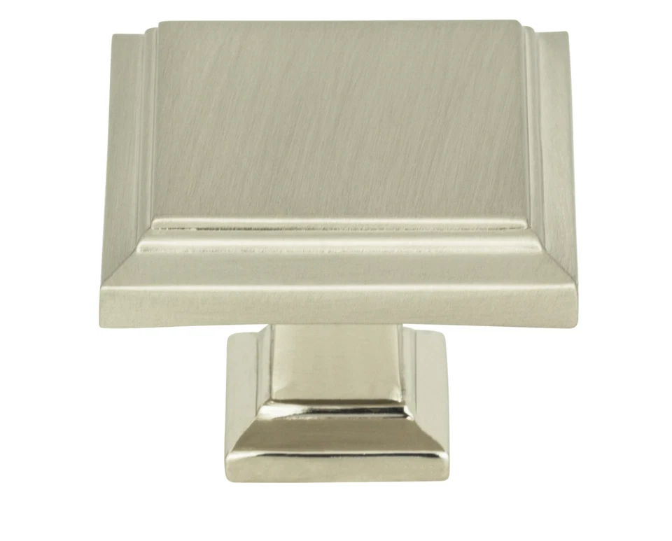 Atlas Homewares 289-BRN Sutton Place 1-1/4" perilla cuadrada - níquel cepillado 2 piezas Foto 1 de 1