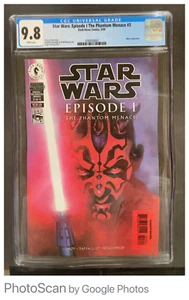 Star Wars: Episode 1 The Phantom Menace #3, CGC 9.8, First Cover App. Darth Maul - Picture 1 of 2