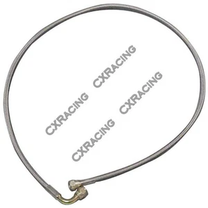 CXRacing AN4 4 AN SS Braided Oil Feed Line Hose 51" Female to Female - Foto 1 di 2