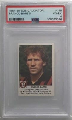 EDIS Calciatori Franco Baresi #148 1984-85 PSA 4 Foto 1 de 2