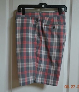 J. CREW NWT Men's Pink Gray White Plaid Gramercy 9" Shorts 36 Reg. $56.50 - Picture 1 of 4