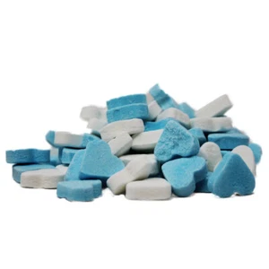 Azul Blanco Menta Corazones Azúcar de Uvas Menta Sabor - Imagen 1 de 1