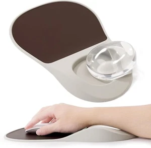 Laborio Ergonomic Mouse Pad with Wrist Rest, Gel Wrist Rest Pain Relief Mousepad - Picture 1 of 7