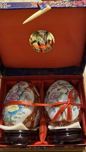 Vintage chinesische orientalische dekorative Ei Figuren Yi Lin Kunst und Schätze  - Bild 1 von 6