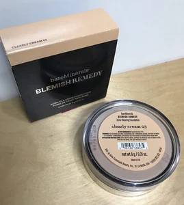 READ Bareminerals CLEARLY CREAM 03 Blemish Remedy Foundation 0.21oz. 6g - Picture 1 of 4