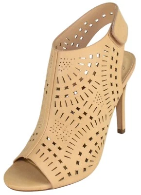 Delicious Mujeres Sandalias de tacón alto de aguja con correa Botines ORIGEN Beige Foto 1 de 4