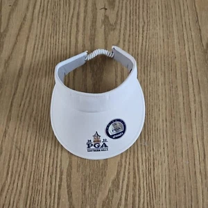 2022 PGA Tour Southern Hills Golf Visor Womens White By Ahead Nwot Stretch Back - Picture 1 of 4