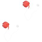 2 Count Red Luminous Artificial Fish Kids Decor Fake for Tank