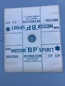 Etiqueta de botella de aceite BP Motor Spirit años 50 sin usar nuevo stock antiguo nuevo en stock gasolina combustible - Imagen 1 de 2