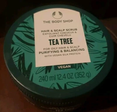 The Body Shop Tea Tree Hair & Scalp Scrub for Oily Hair 240ml/12.4oz Purifies  - Image 1 of 2