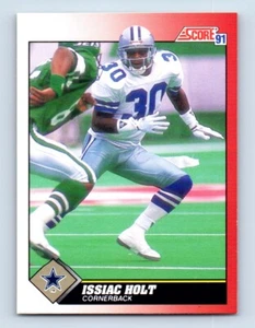 1991 Score Issiac Holt Dallas Cowboys #117 - Picture 1 of 2