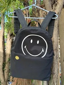 Desigual Backpack Black With Smiley - Picture 1 of 7