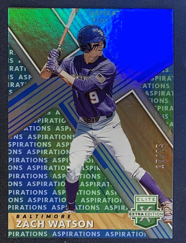 2019 Zach Watson Panini Elite Extra Edition Green Aspirations 17/25 - Image 1 of 1