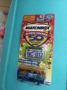 2001 Matchbox Across America North Carolina Snorkel Fire Truck 50th Birthday - Picture 1 of 2
