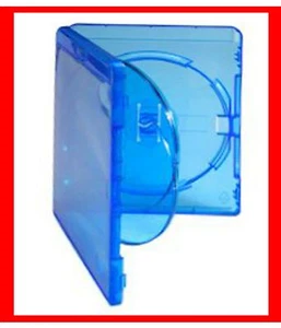 1pc 4-WAY EMPTY BLU RAY DISC BLUE CASE 4WAY MULTIWAY SLEEVE BLANK DVD WALLET - Afbeelding 1 van 6