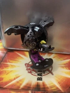 Mandrino meccanico Bakugan 530g Ventus nero palla metallica solo raro - Foto 1 di 3