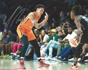 BRITTNEY GRINER AUTOGRAPH SIGNED 8X10 PHOTO PHOENIX MERCURY WNBA COA 1 - Picture 1 of 1