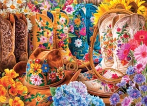 COWGIRL BOOTS ~ 1000 PC JIGSAW PUZZLE by EUROGRAPHICS ~ NEW & SEALED - Picture 1 of 2