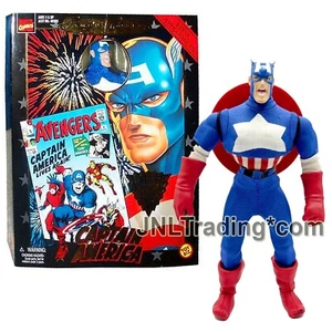 NEW 1998 Marvel Comics Famous Cover 8" Figure CAPTAIN AMERICA + Fabric Costume - Picture 1 of 1