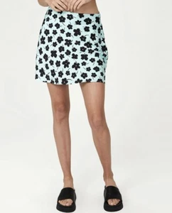 Cotton On Women's Zip Floral Santorini Satin Mini Skirt Size L - Picture 1 of 4
