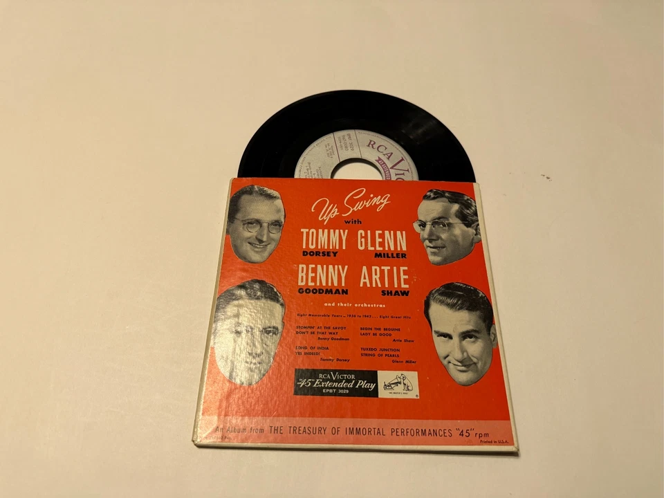 Up Swing With Tommy Dorsey Glenn Miller Benny Goodman Artie Shaw 2 45 EP set vg+ Foto 1 de 1