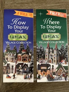 Lemax Christmas Brochures How to Display Your Village Collection Lot Of 2 MINT - Bild 1 von 2