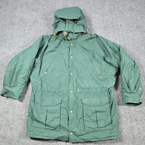 Vintage LL Bean Maine Wardens Parka Jacket Mens Large Green Gore-Tex 90s Hike - Picture 1 of 21